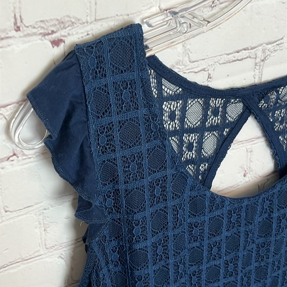 Torrid Super Soft Scoop Neck Lace Yoke Babydoll Tank - Picture 6 of 16